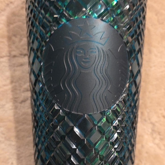 (J19) Starbucks Dark Green Tumbler 24 Oz. - Picture 2 of 5